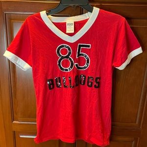 Georgia Bulldogs Victoria Secret PINK shirt medium
